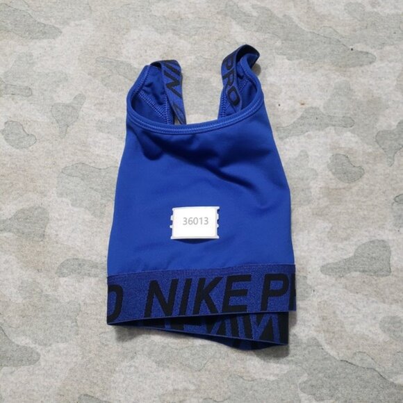 Nike Sports Bra Womens Medium Blue Gym Fitness Yoga - Picture 7 of 7